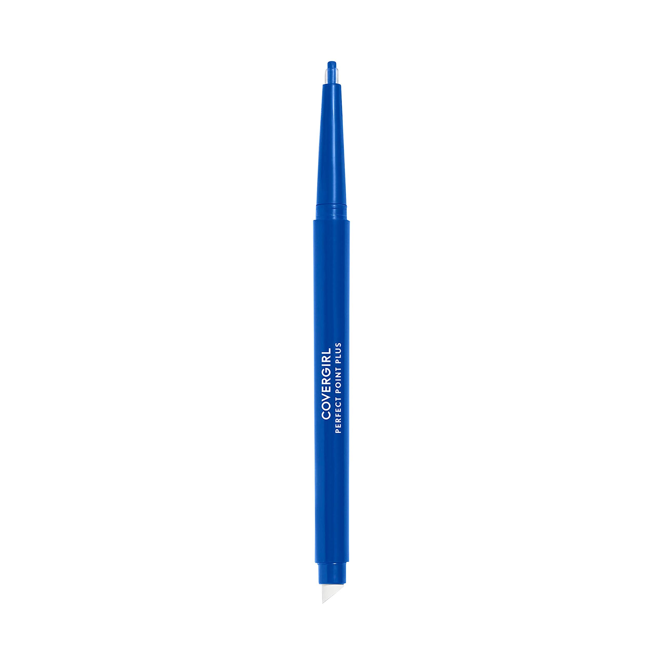 COVERGIRL Perfect Point Plus Eyeliner Pencil, Bold Cobalt, Long-Lasting, Versatile Blue Eyeliner, Soft Smudging Tip, No Sharpening Needed, Pack of 1